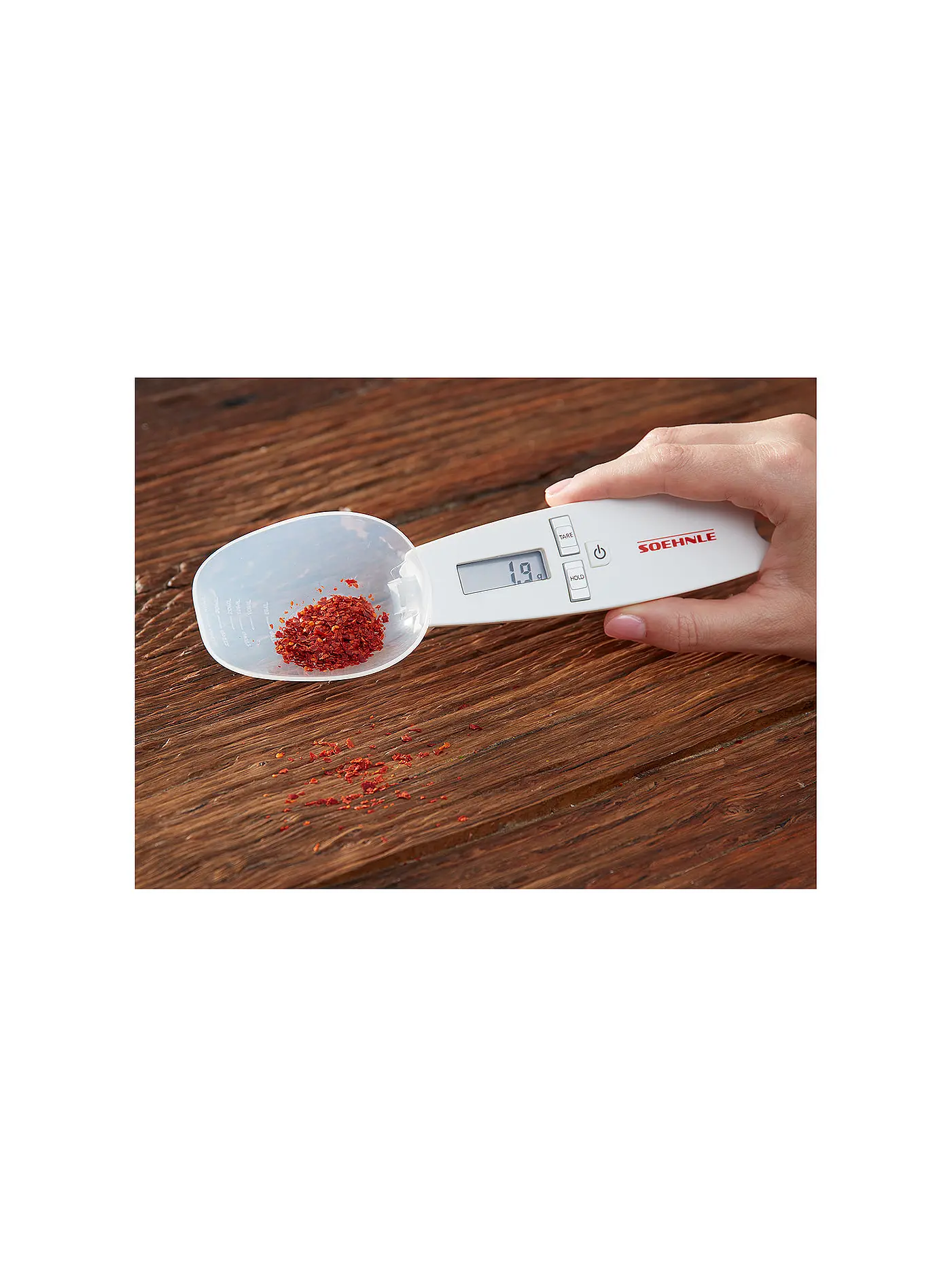 SÖHNLE | Digitale Küchenwaage - Löffelwaage COOKING STAR 500g Weiss | 